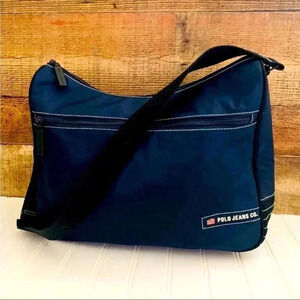 Vintage 90's Ralph Lauren Polo Sport Navy
Messenger Bag